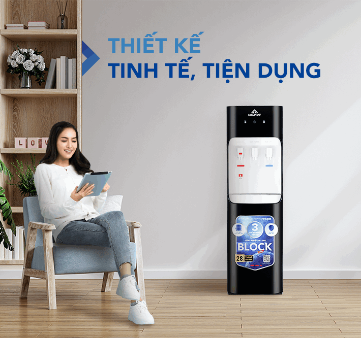 Cây nước nóng lạnh hút bình Hòa Phát HHC385